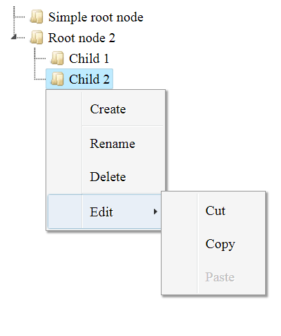 jsTree With Context Menu