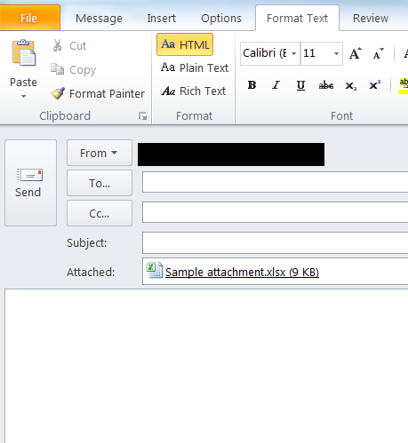 Outlook Email as HTML