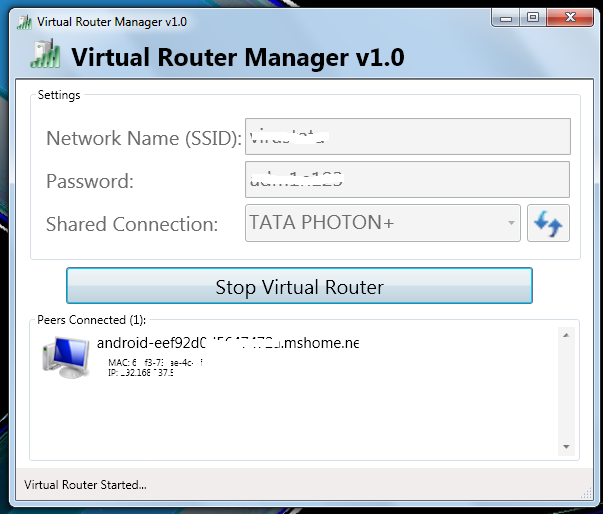 virtual-router-manager-connected